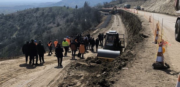 Αυτοψία Δήμα στα οδικά έργα αποκατάστασης στη Θεσσαλία